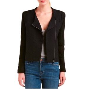 MAJE ‘Bambi’ Biker Jacket, Black, Size 38